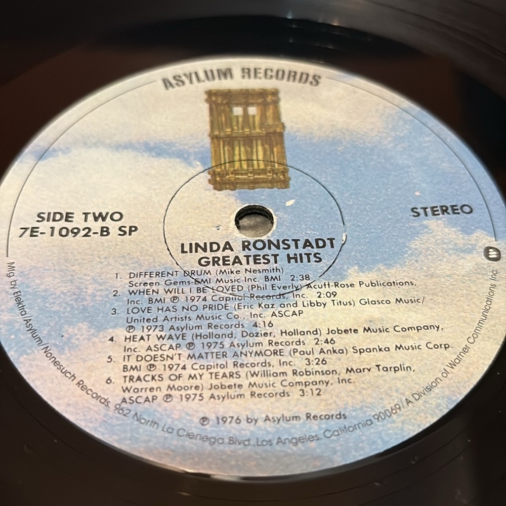 Linda Ronstadt Greatest Hits Vinyl Record LP Gatefold - Picture 7 of 9